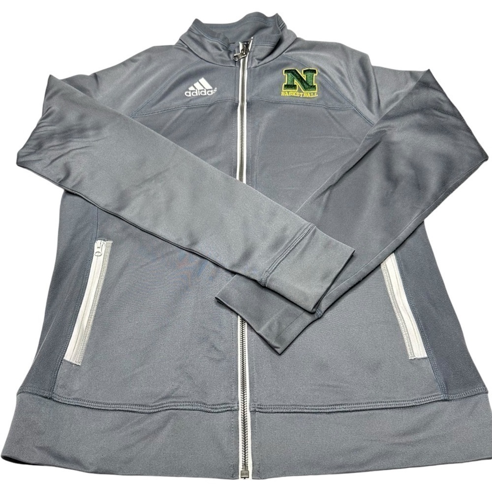 Adidas Gray Track Climalite Jacket‎ Long Sleeve Men’s Size Small - Picture 2 of 7